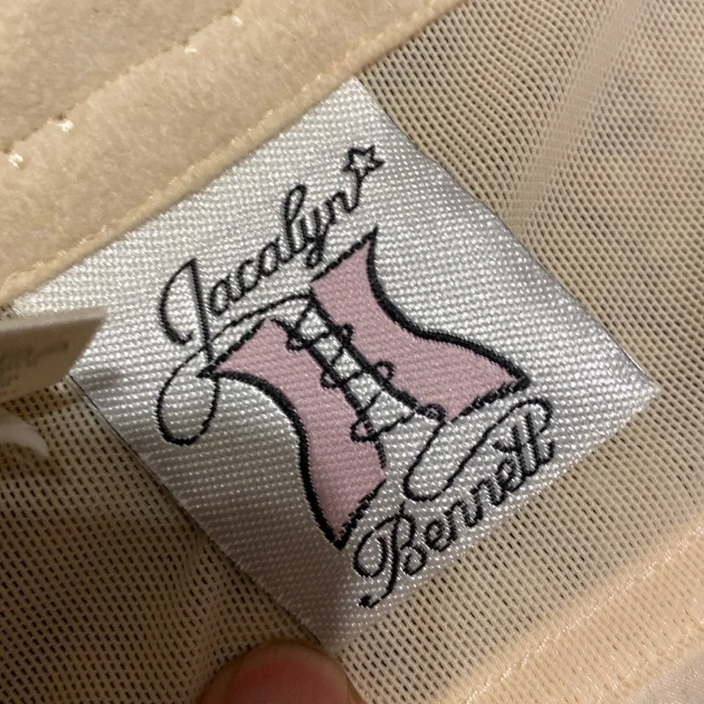 Fine Silk& Lace Bustier Gorgeous! champagne color - Picture 8 of 11